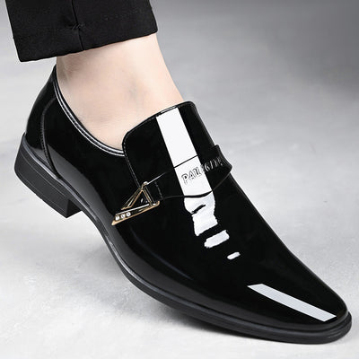 Zapatos Casuales de Cuero para Hombre Estilo Británico Clásico con Punta Afilada - Image 6