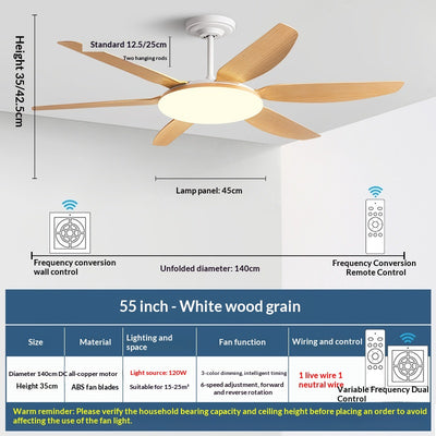 Ventilador de Techo con Luz LED para Sala y Comedor - Image 13