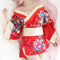 Vestido Cheongsam Floral Elegante con Hombro Descubierto
