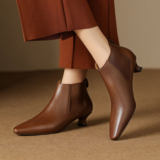 Botines Ejecutivos de Tacón Kitten Puntiagudo - Comodidad Diaria - Image 11