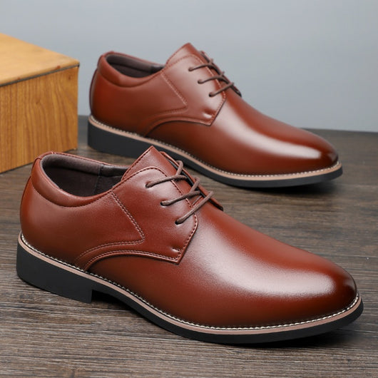 Zapatos Formales de Cuero Negro para Hombre Talla Grande - Image 3