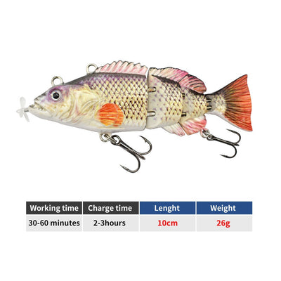 Anzuelo Artificial LED 95mm con Propela Automática Multiarticulada - Image 13