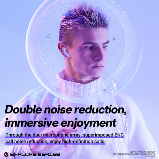 Auriculares Inalámbricos T8 Bluetooth 5.3 con Cancelación de Ruido y Control Táctil - Image 3