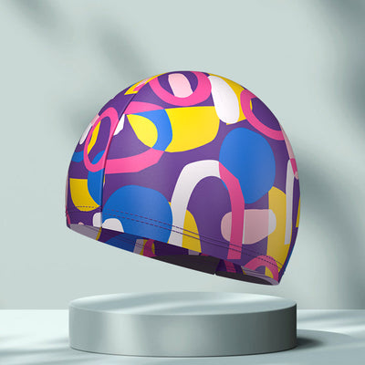 Gorro de Natación Elástico y Cómodo con Estampado Simple - Image 17