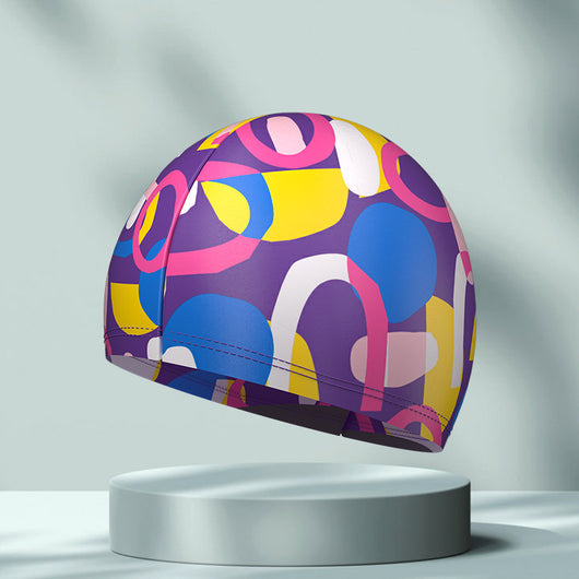 Gorro de Natación Elástico y Cómodo con Estampado Simple - Image 17