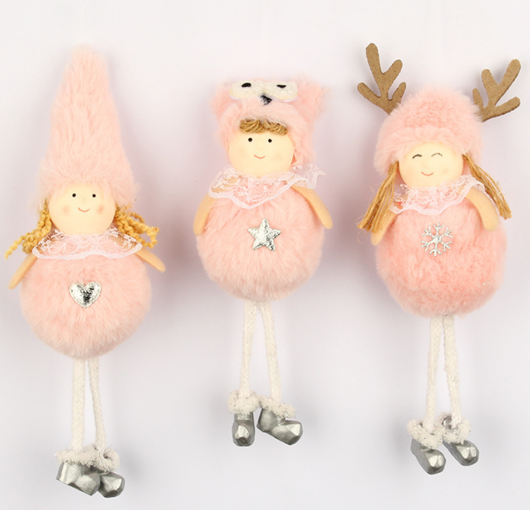 Ángel Navideño Colgante con Piernas Largas de Peluche - Image 9