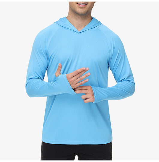Playera Protección UV con Capucha - Secado Rápido Manga Larga - Image 11