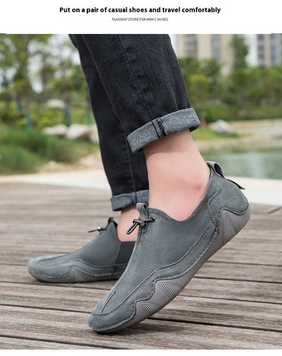 Zapatos Casuales de Cuero para Hombre - Transpirables y sin Cordones - Image 12