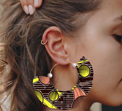 Aretes Artesanales Estampados de Diseño Exagerado - Image 16