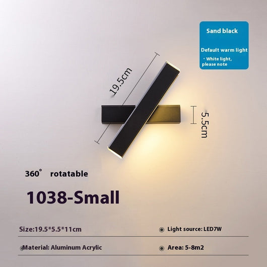 Lámpara de Pared LED Giratoria Moderna para Dormitorio y Pasillo - Image 5