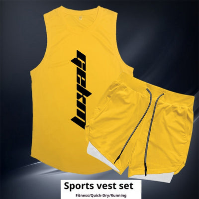Conjunto Deportivo para Hombre - Chaleco y Shorts para Correr y Entrenamiento - Image 3