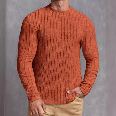 Remera Básica de Cuello Redondo y Manga Larga - Image 4