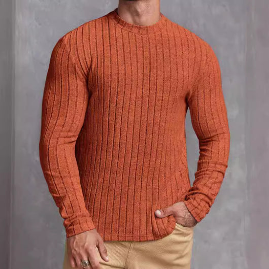 Remera Básica de Cuello Redondo y Manga Larga - Image 4