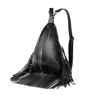 Mochila Elegante con Cartera Integrada y Detalles de Borlas - Image 4
