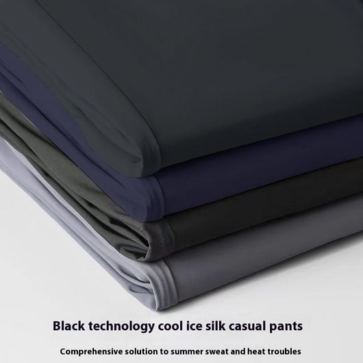 Pantalones Rectos Holgados Ice Silk para Hombre - Image 6
