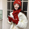 Conjunto Térmico Infantil 3 Piezas: Bufanda, Gorro y Abrigo de Lana Gruesa
