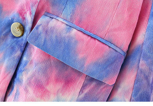 Saco Cruzado Tie-Dye en Poliéster - Diseño Moderno y Versátil - Image 17