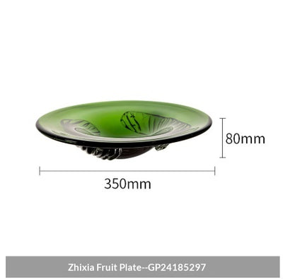 Jarrón de Cristal Verde Esmeralda Estilo Chino para Sala y Comedor - Image 7