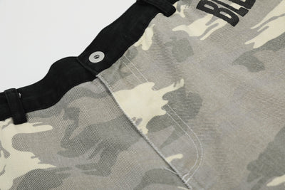 Shorts Camuflaje Hip Hop con Bordados de Personajes Estilo Americano - Image 6