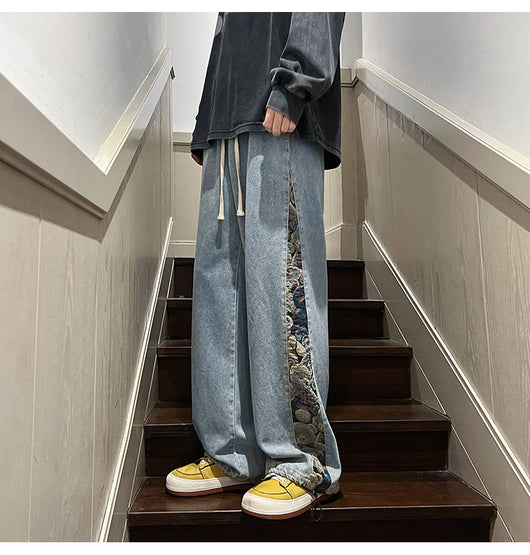 Jeans Holgados de Moda Urbana para Hombre - Diseño Parejas Casual Otoño - Image 8