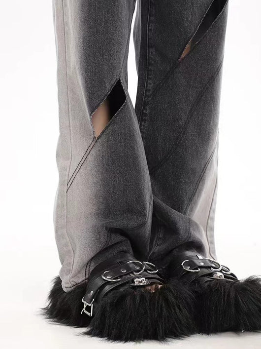 Pantalón Vaquero Talle Alto Rotos Modernos Casual - Image 9