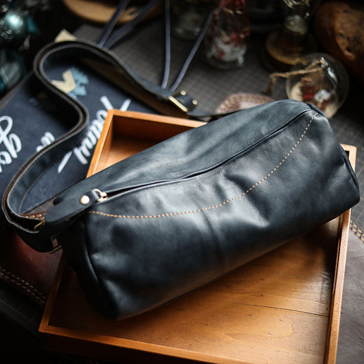 Bolsa de Cuero Genuino para Motociclista - Riñonera Cruzada Harajuku - Image 8