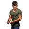 Playera Táctica Army Green de Algodón Transpirable para Hombre