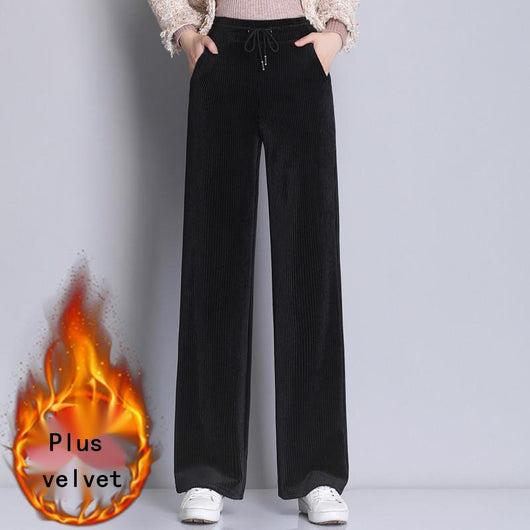 Pantalones Deportivos Holgados Plus Size con Forro Térmico - Image 19