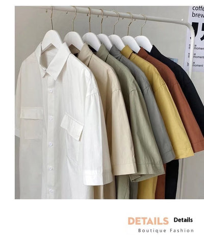 Camisa de Trabajo Coreana para Hombre - Estilo Moderno y Versátil - Image 12