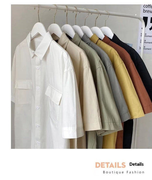 Camisa de Trabajo Coreana para Hombre - Estilo Moderno y Versátil - Image 12