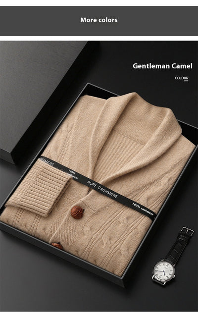 Suéter Grueso para Hombre con Cuello Retorcido y Botones - Image 13
