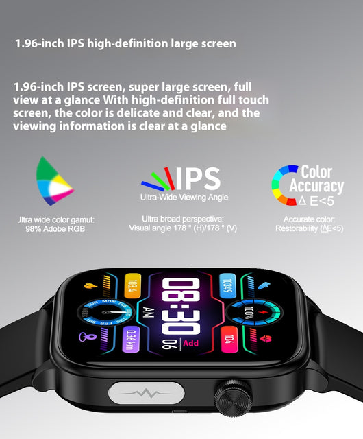 Reloj Inteligente ET570 con Llamadas Bluetooth, ECG y Medidor de Glucosa - Image 25
