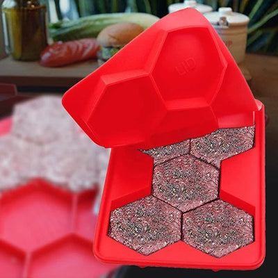 Molde Hexagonal de Silicona para Hamburguesas - Image 9