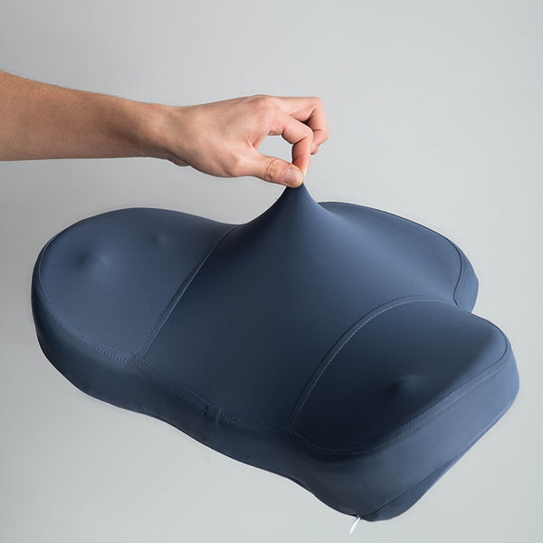 Almohada Lumbar de Seda Helada para Oficina - Soporte Ergonómico de Larga Duración