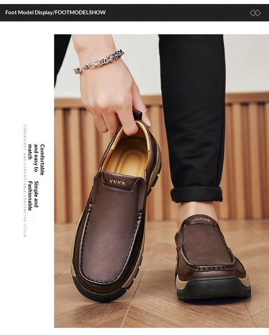 Zapatos de Cuero Casual Estilo Británico para Senderismo y Outdoor - Image 16