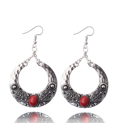 Aretes Colgantes de Turquesa Incrustada Personalizados - Image 9