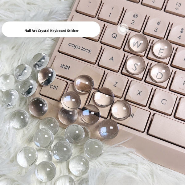 Pegatinas para Teclado de Cristal Brillante DIY