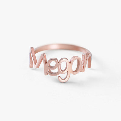 Anillo Personalizado de Acero Inoxidable con Letras - Image 9