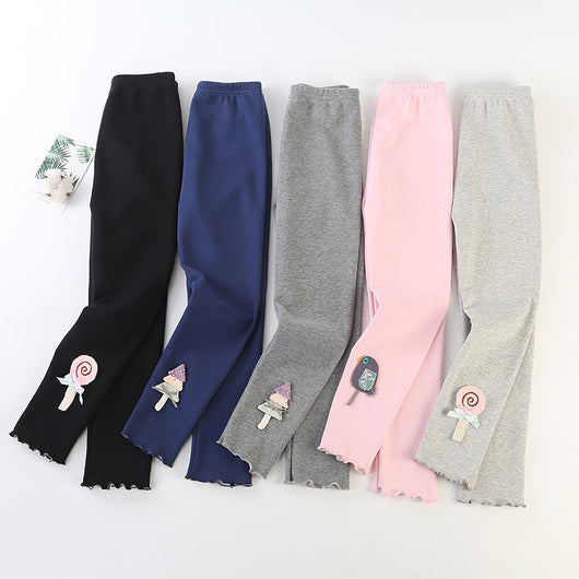 Pantalones Térmicos Ajustados con Volantes y Forro Polar - Image 3