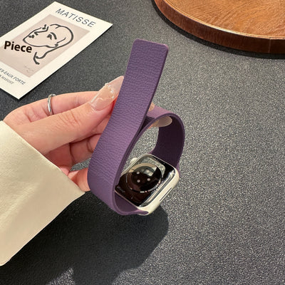 Correa Magnética para iWatch S10 Patrón Litchi Silicona Suave - Image 31