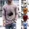 Playera Estampado Poker Cuello Redondo Manga Larga para Hombre