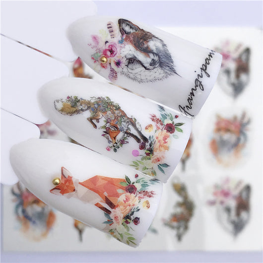 Stickers de Uñas Navideños - Gatos y Renos Adorables - Image 13
