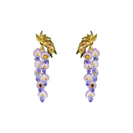 Collar con Aretes de Flor de Glicina - Accesorios de Lujo Minimalista - Image 27