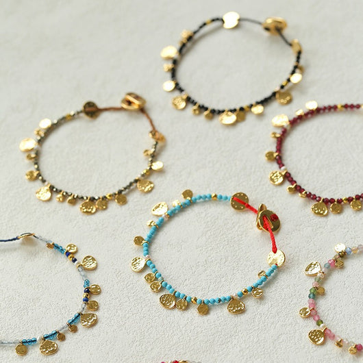 Pulsera de Piedra Natural Tejida a Mano para Mujer - Image 3