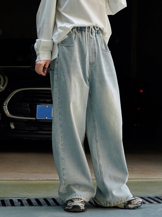 Pantalones Casuales Sueltos Azul Claro para Mujer - Corte Relajado y Cómodo - Image 14