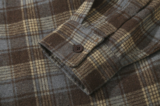Camisa Cuadriculada Retro para Hombre con Manga Larga y Corte Holgado - Image 19