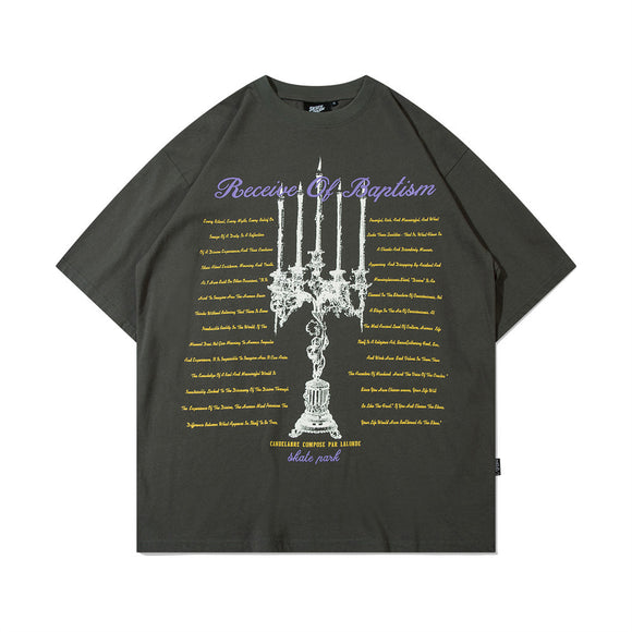 Playera Estampada de Manga Corta para Hombre