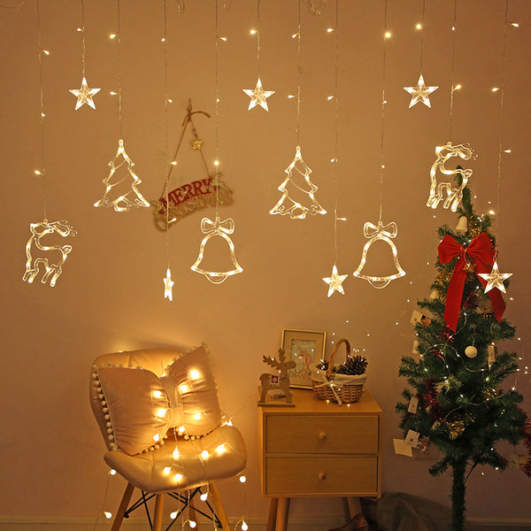 Cortina de Luces LED Navideña para Decoración del Hogar