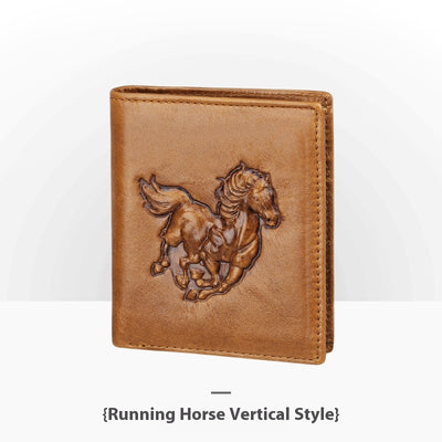 Cartera de Cuero Artesanal Grabada Retro para Hombre - Image 46