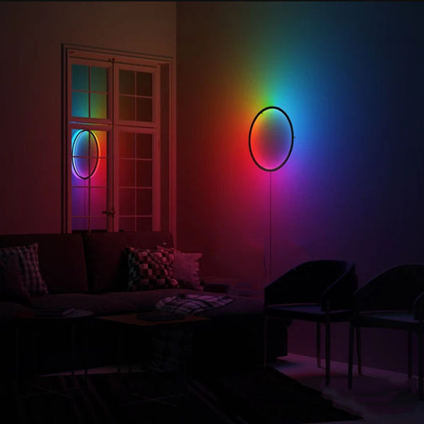 Lámpara de Pared LED RGB Circular Minimalista Nórdica